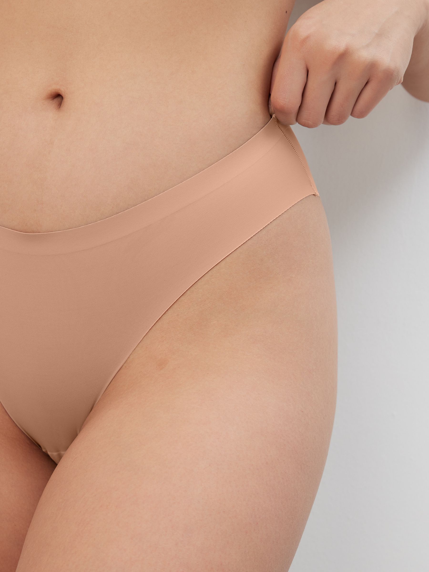 Zwart/wit/praline huidskleur - Geen zichtbare onderbroeklijn comfortabele slips verpakking van 3