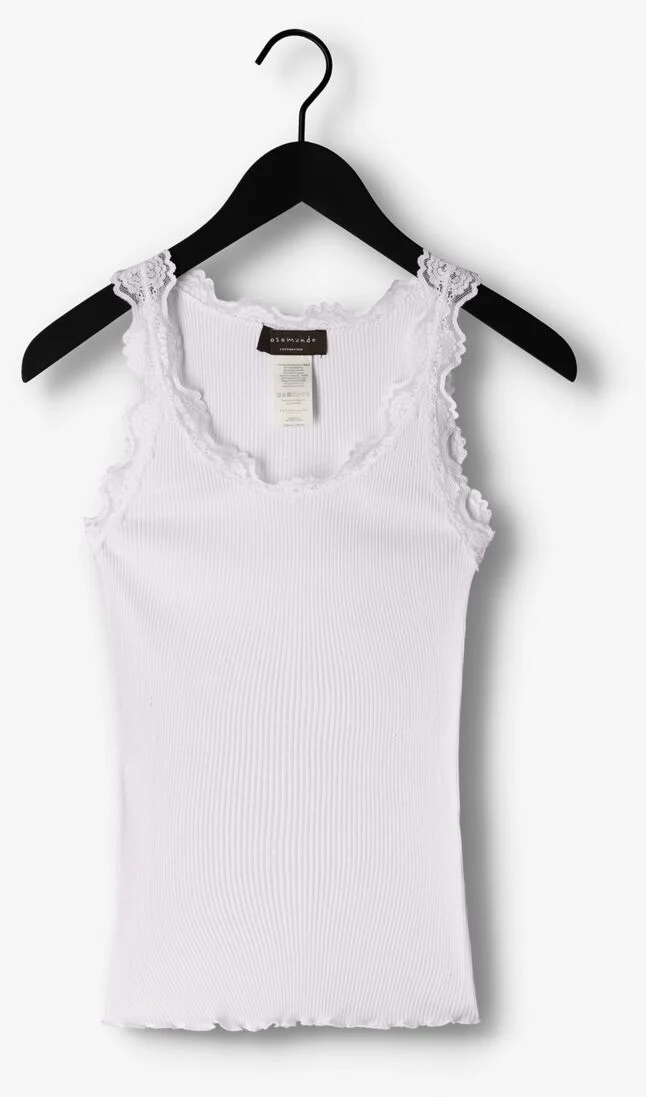 ROSEMUNDE ecru rosemunde top silk top w/ lace