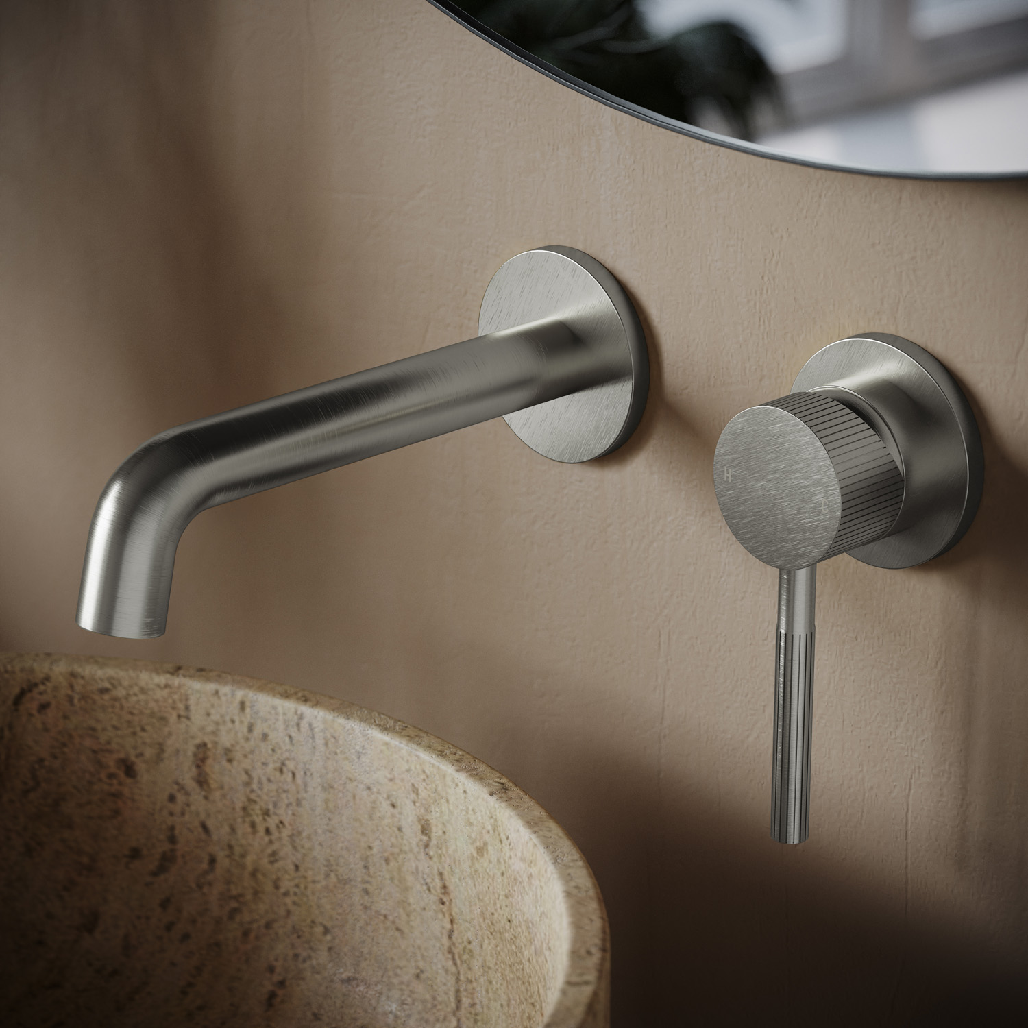 Saniclear Exclusive Stripes hendel voor inbouw wastafelkraan en staande badkraan (SK21866 en SK22983)