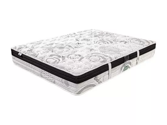 Matelas Sleeplux, 26cm, latex, ergonomique, face été/hiver, haute densité + Oreiller, 180x200cm