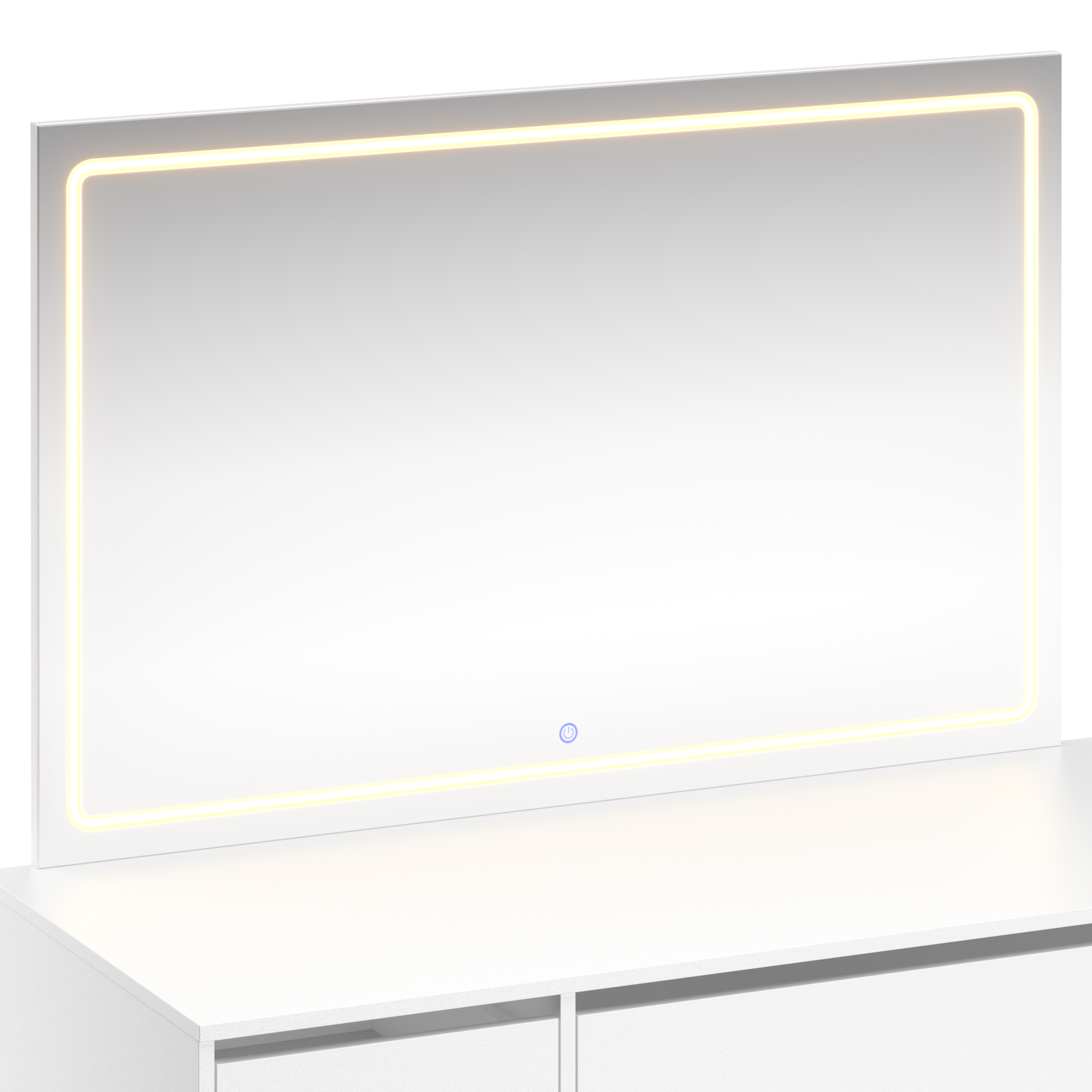 Schminktisch mit Licht KAIA weiss