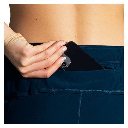 Short Brooks Chaser 5inch Bleu Femme