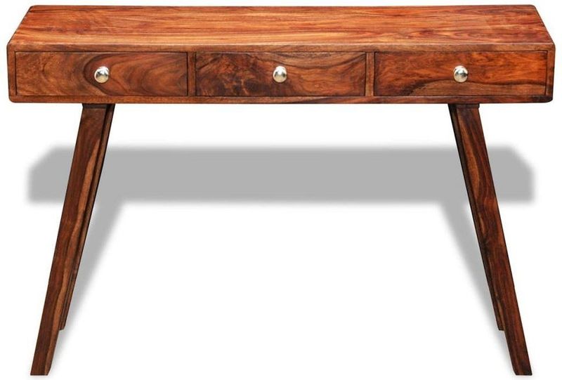 vidaXL Wandtafel - Hout - 76 cm - 3 Lades - Acaciahout