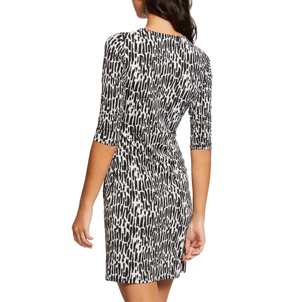 Morgan Robe Noire/Beige Femme Morgan RLOLI