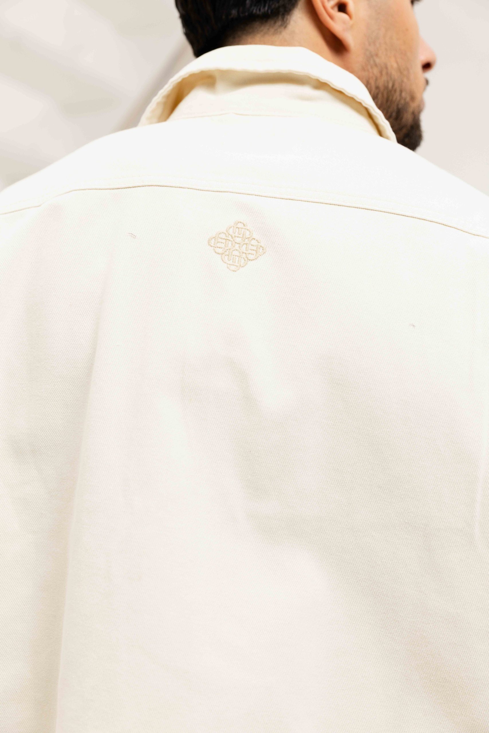 Equalité Astra Denim Boxy Shirt Heren Gebroken Wit