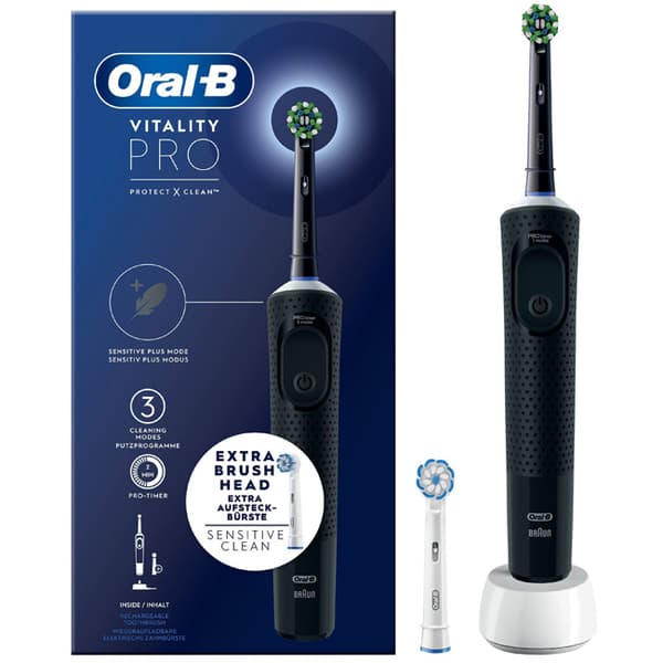 Elektrisk tannbørste Vitality Pro Black Extra Refill