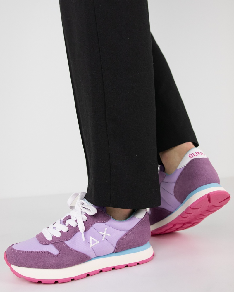 Sun 68 Ally Solid Nylon Lage sneakers  - paars