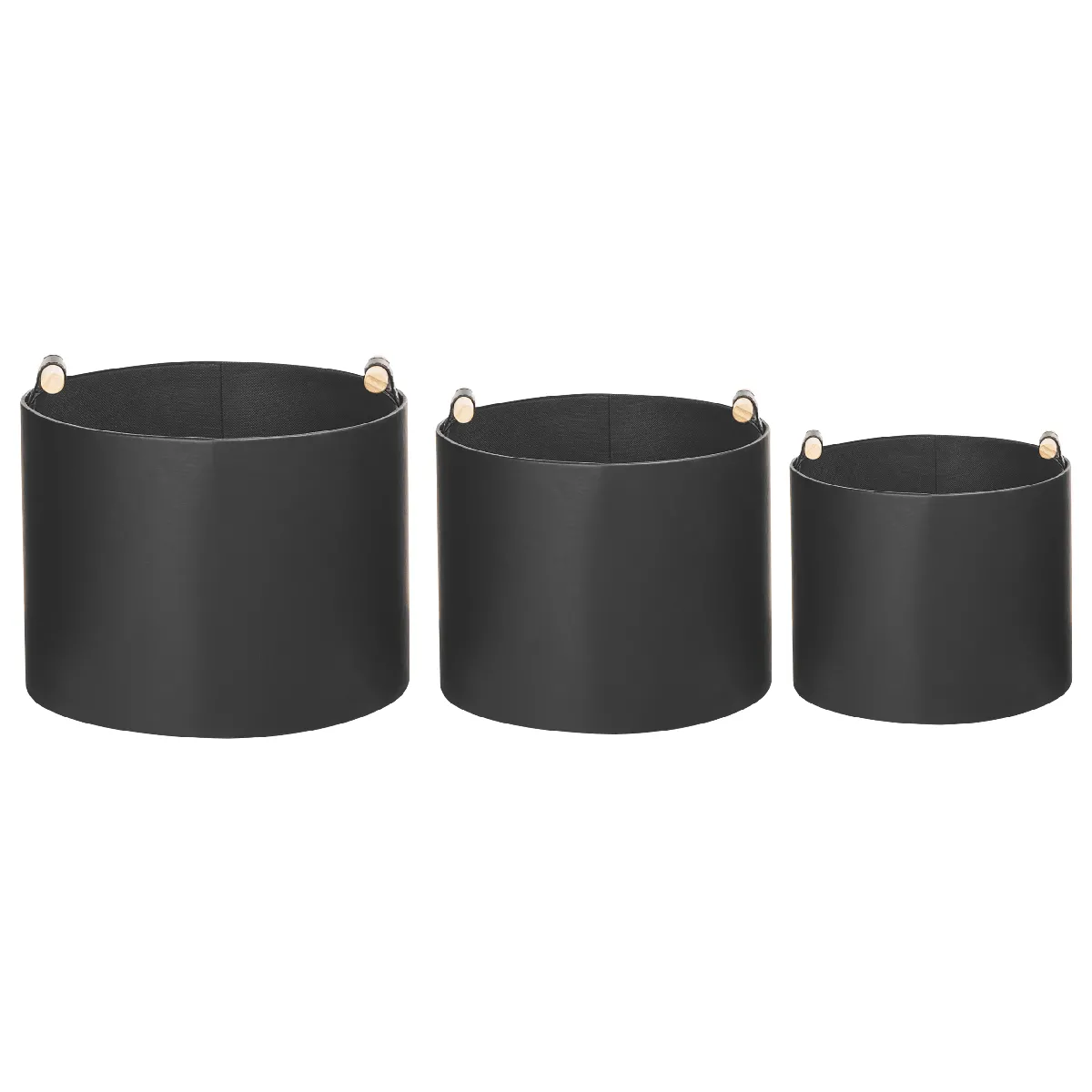 Beliani Paniers Cuir PU ARAM