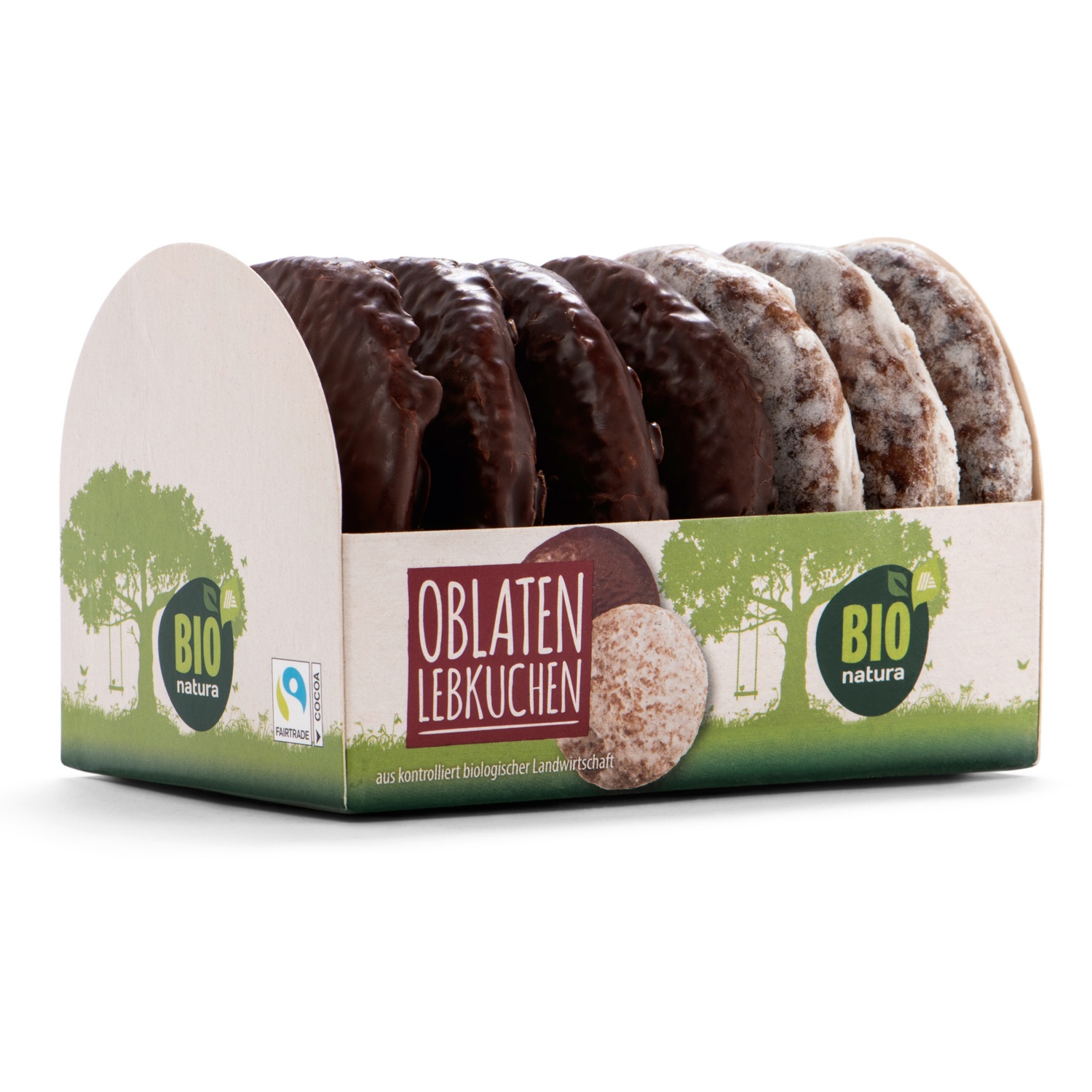BIO NATURA BIO-Lebkuchen Sortiment, Oblaten Lebkuchen 200 g