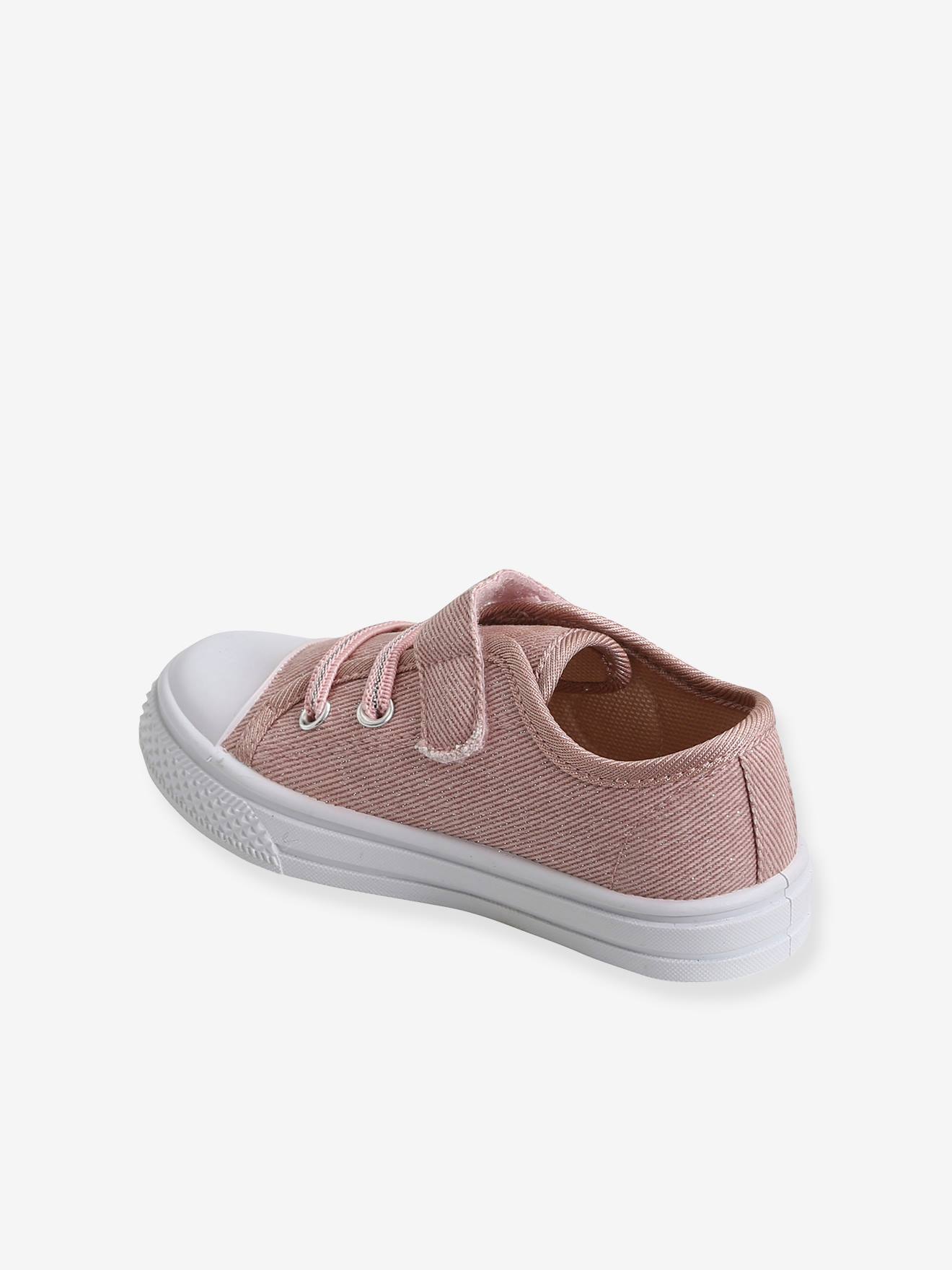 Tênis DS® Bambi, rosa médio, liso com estampas.