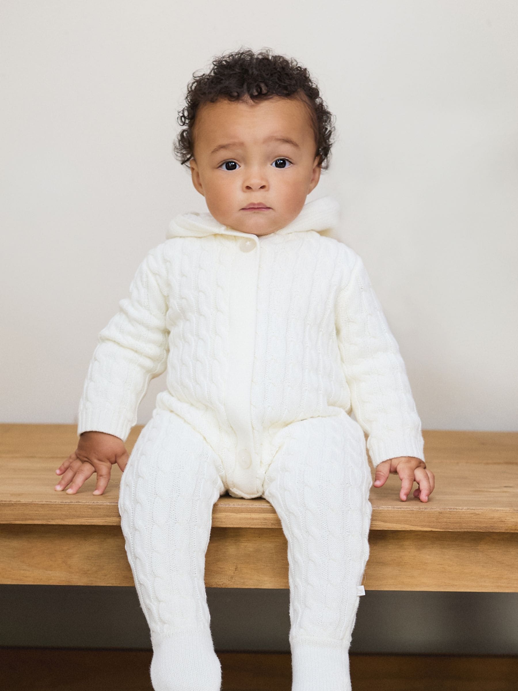 The Little Tailor 100% katoenen zacht gebreid kinderwagenpakje voor baby's
