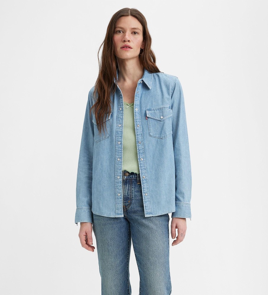 Camisa jeans Levi's Iconic Western Light Indigo