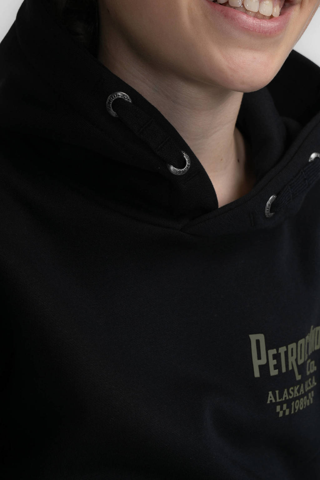 Petrol Industries hoodie zwart