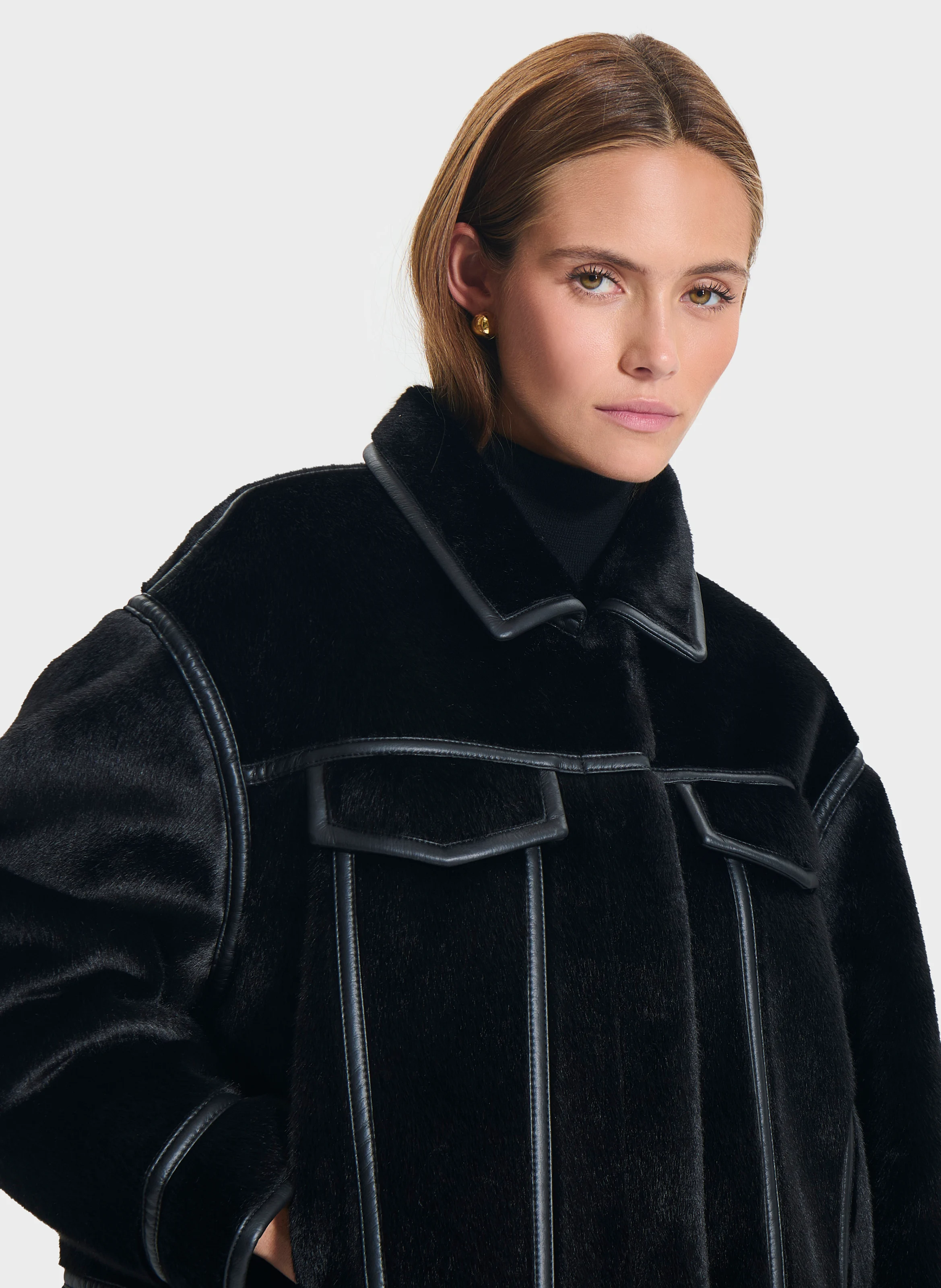 MONGE - Veste col classique | Noir