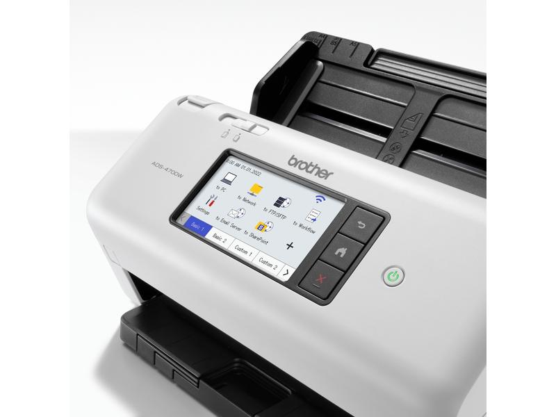 Brother Dokumentenscanner ADS-4700W Professioneller Dokumentenscanner mit LAN und WLAN