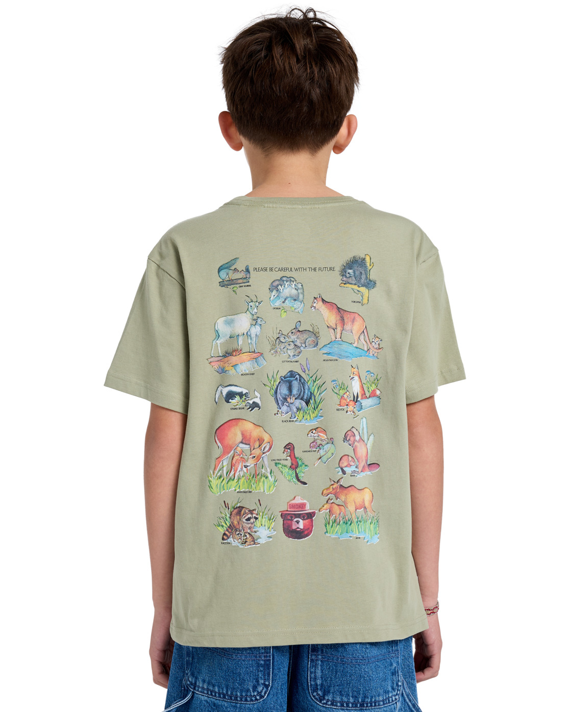 Element Smokey Bear Animal SS Youth Tea
