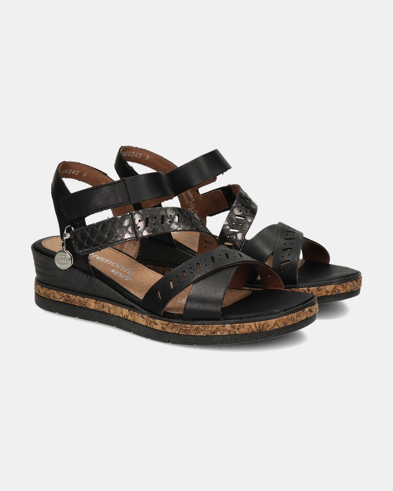 Remonte Sandalen  - zwart