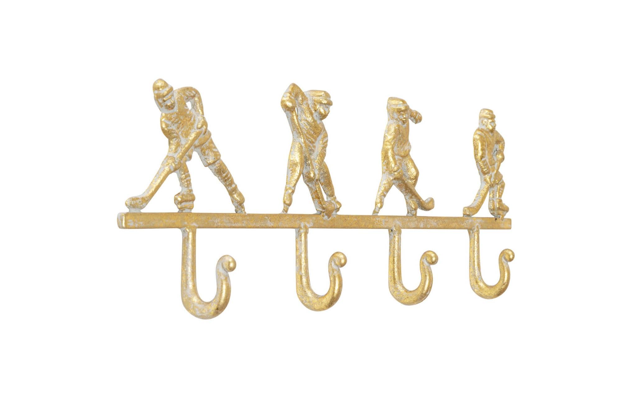Wandgarderobe Ice Hockey GoldKleiderhaken