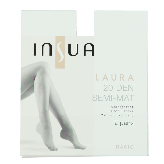 inSua-2-pack nylon sokjes Laura 20DEN