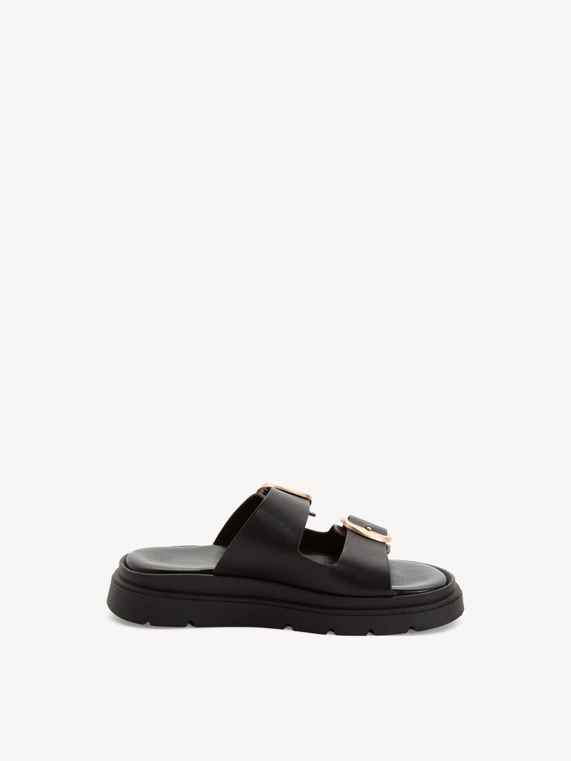 Leren Slipper - zwart