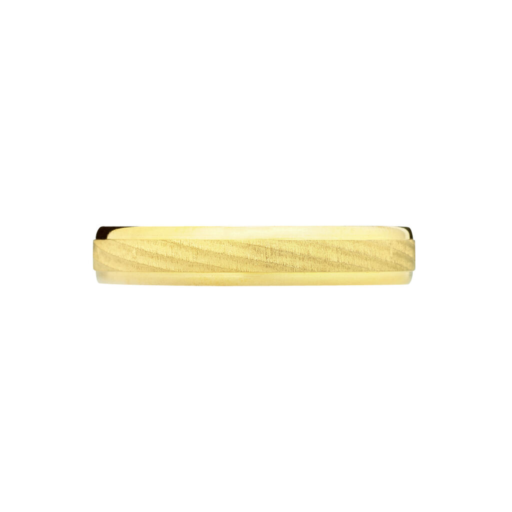 Alliance Fantaisie Sable Demi Jonc Classique Or Jaune
