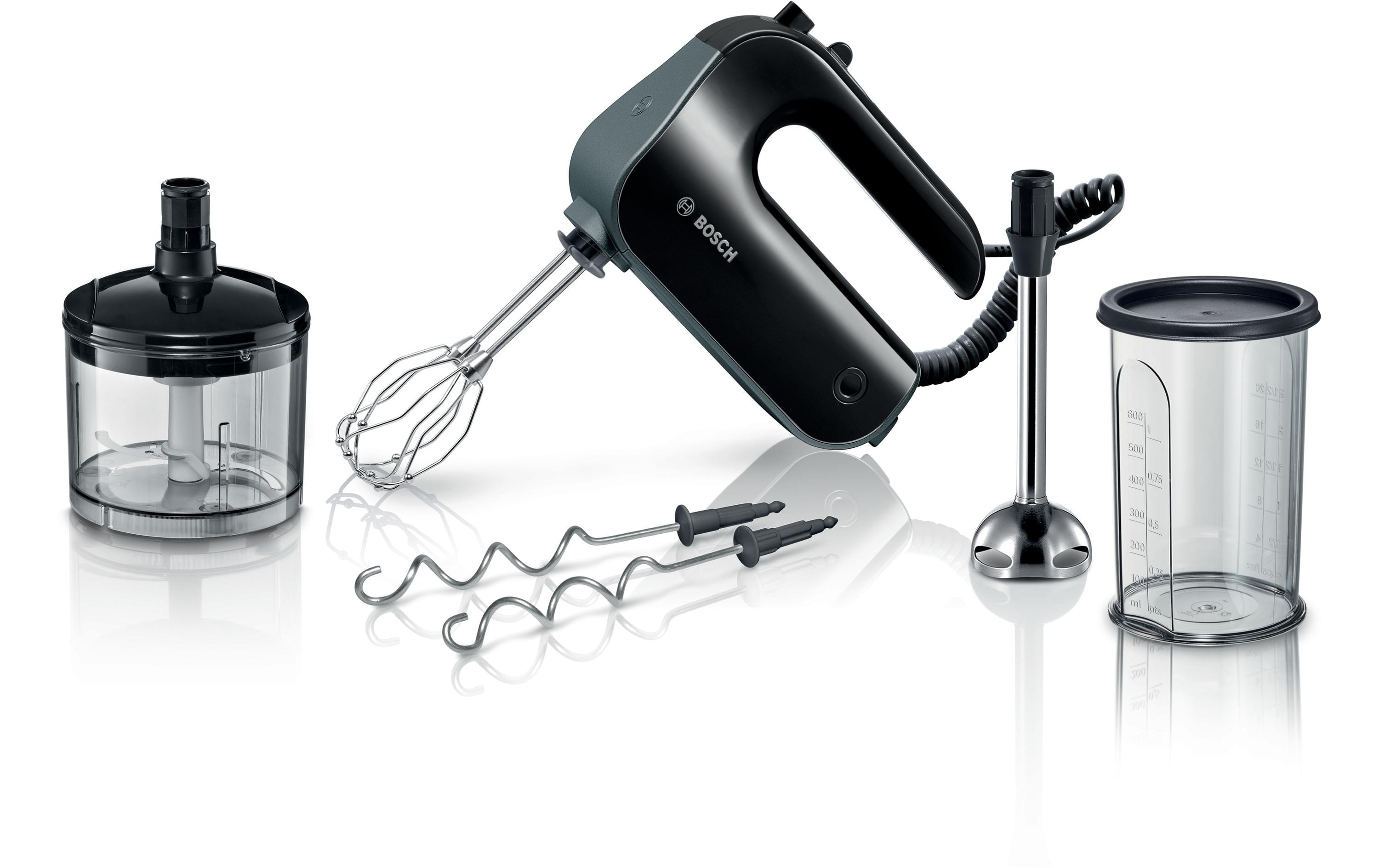 Handmixer MFQ4980B SchwarzHandrührer mit praktischem Zerkleiner und Mixbecher