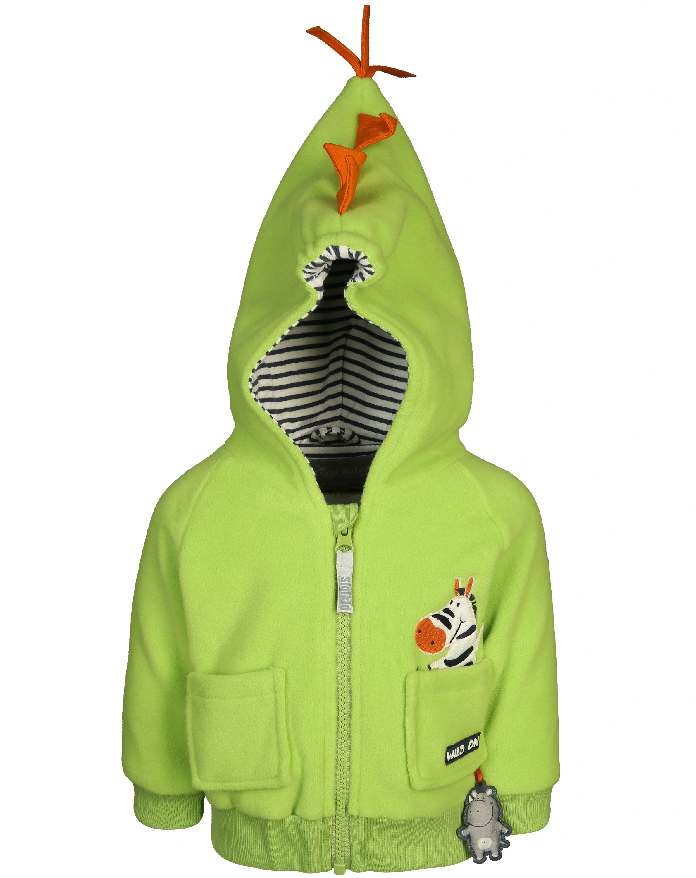 Fleece-Jacke SUBMARINE in grün