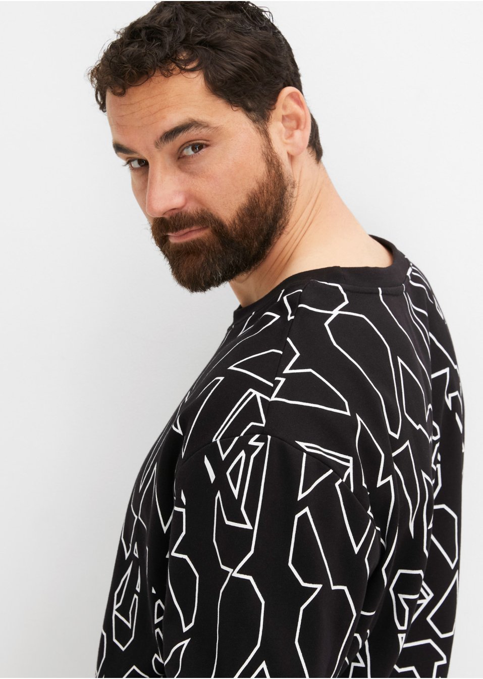 Sweat en coton bio, coupe loose