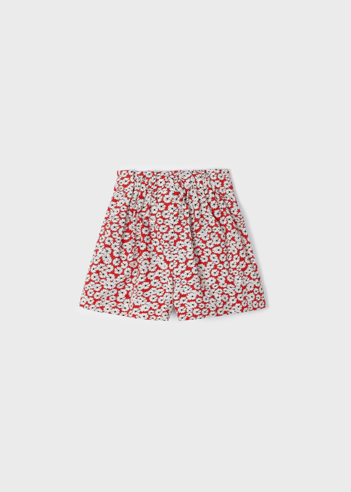 Calções estampados em algodão sustentável para meninas