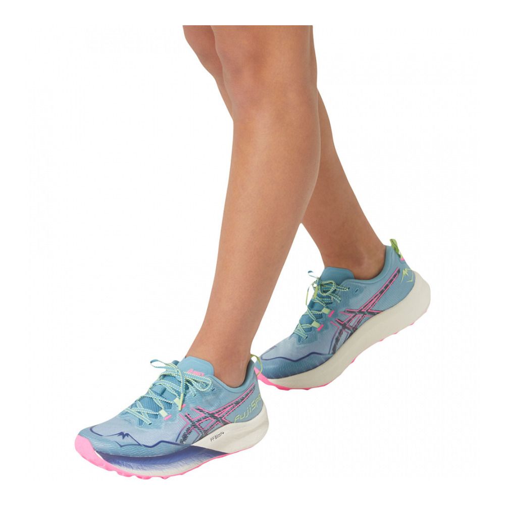 Asics FUJISPEED 2 - Chaussures trail Femme gris blue/black