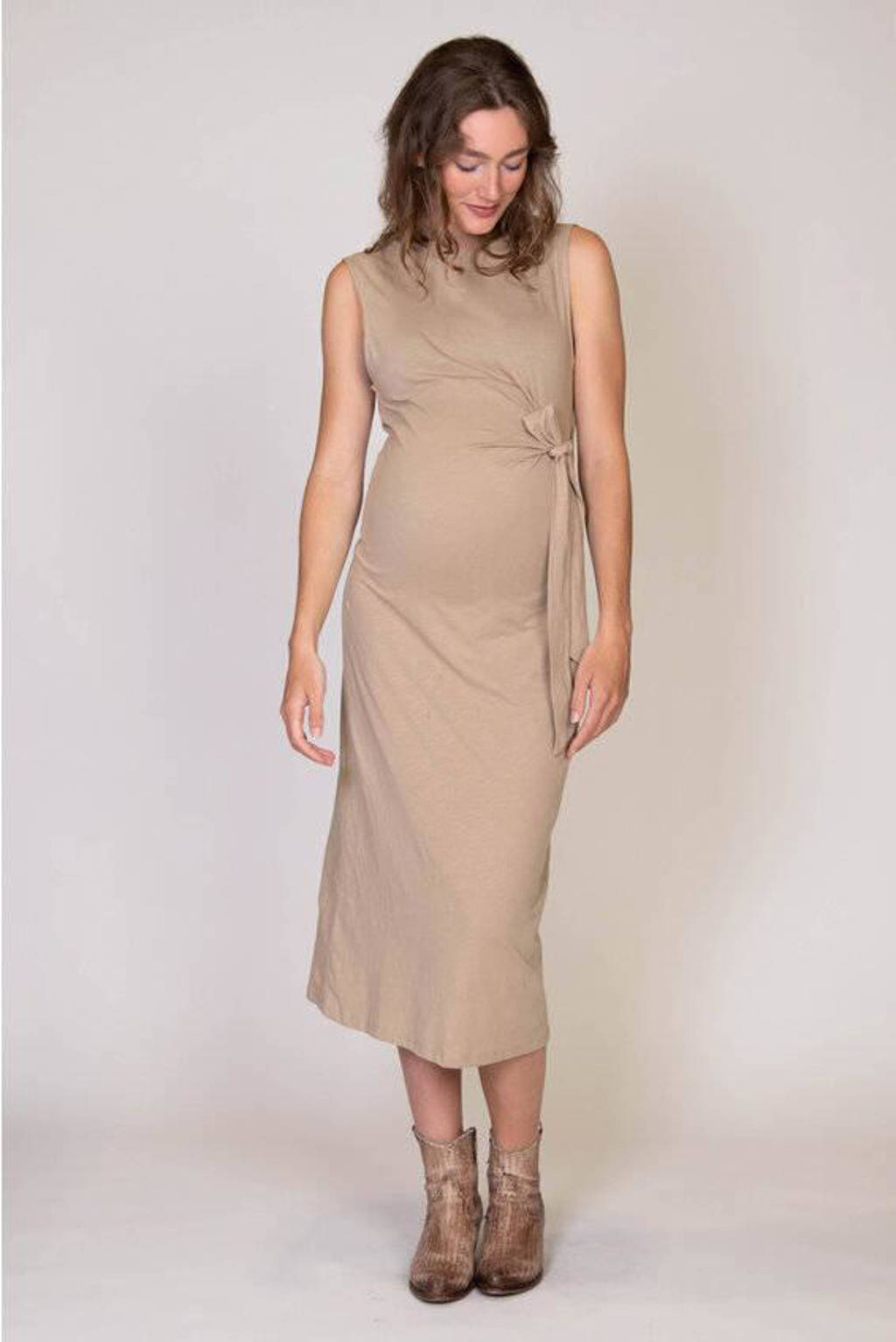LOVE2WAIT zwangerschapsjurk Lucca beige