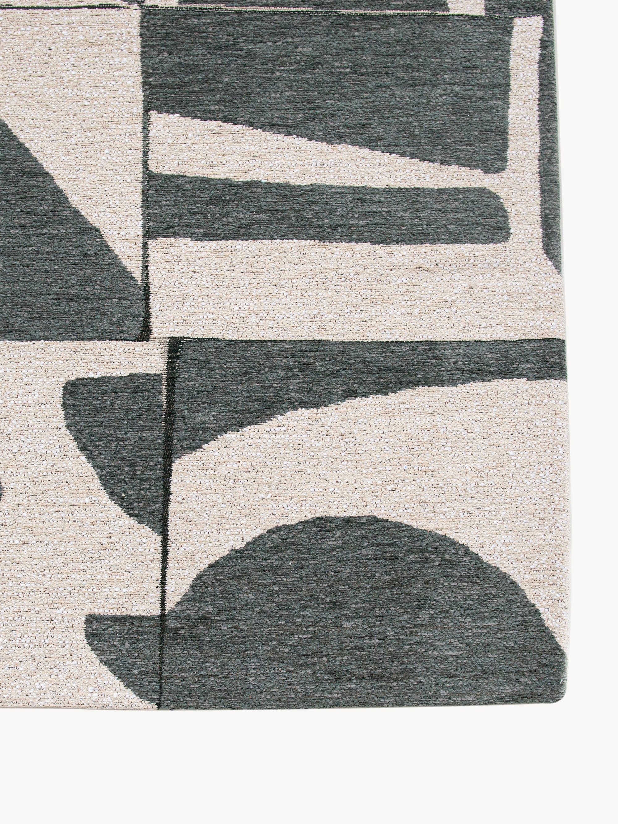Wasbaar jacquard in- & outdoor vloerkleed Papercut