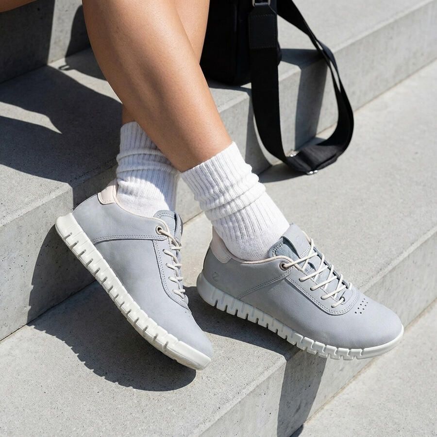 ECCO Gruuv Lite Sneakers blauw Nubuck Dames