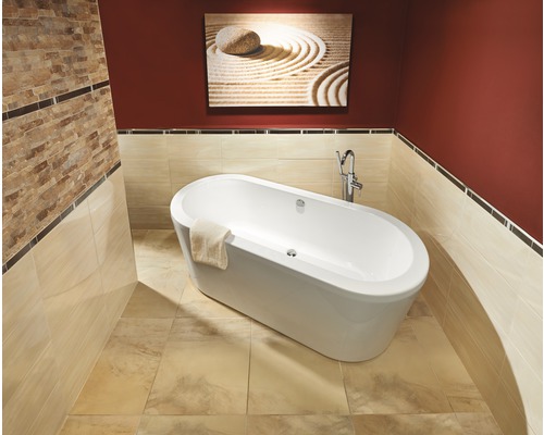 OTTOFOND Trend bad 180 x 80 cm glanzend wit 703202