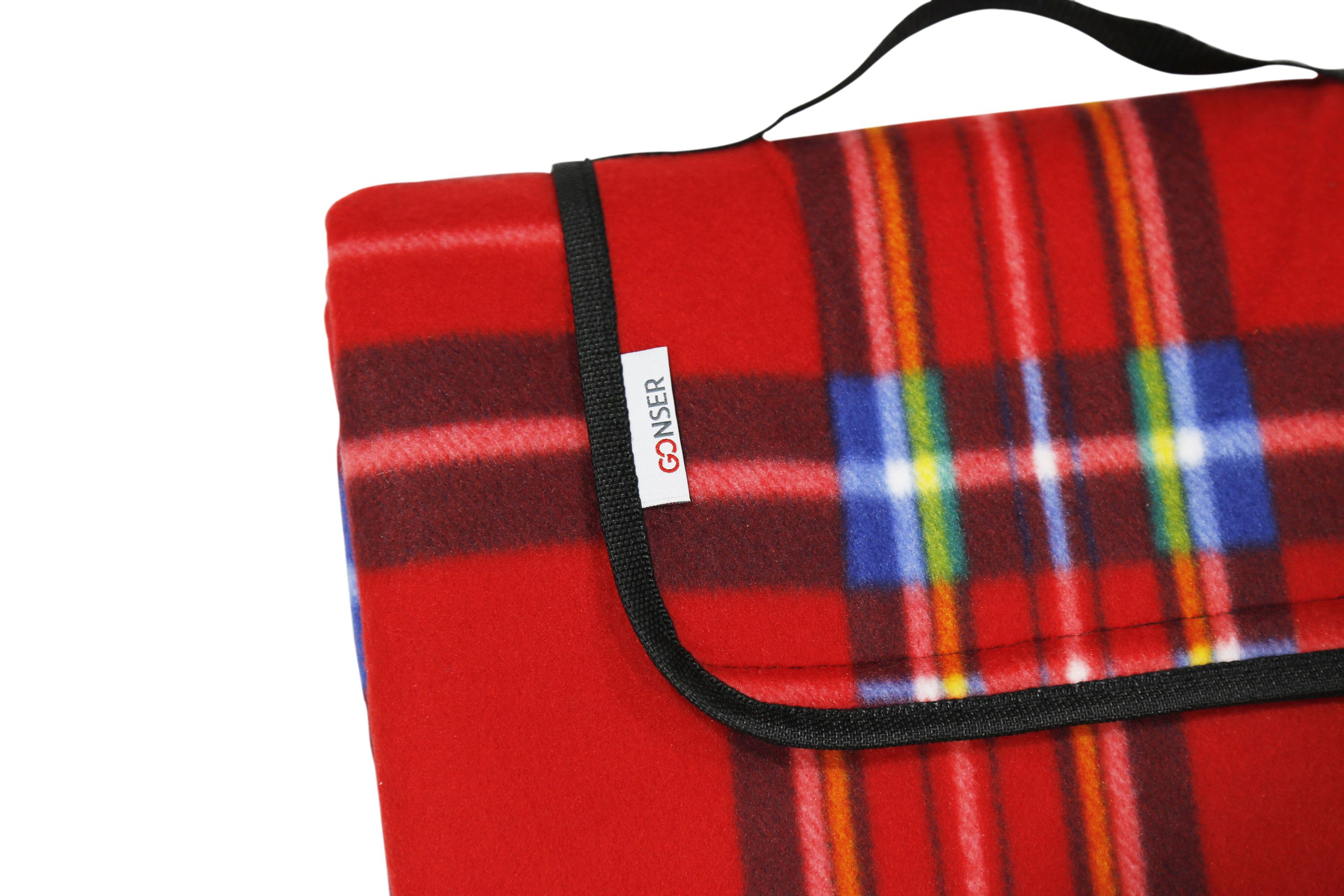 Picknickdecke 200 x 145 cm rot
