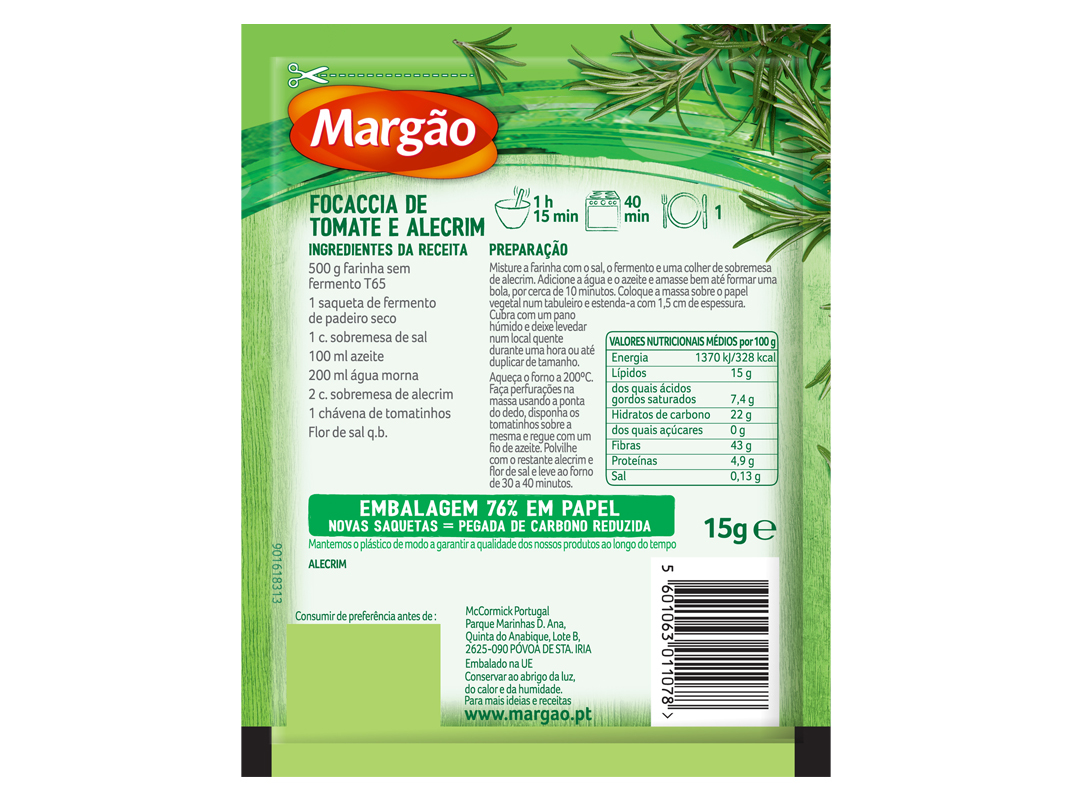 ALECRIM MARGÃO 15G