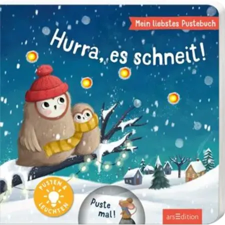 ars Edition Pustebuch: Hurra, es schneit !
