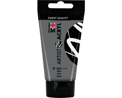 Marabu Artist Acrylverf 082 zilver 75 ml