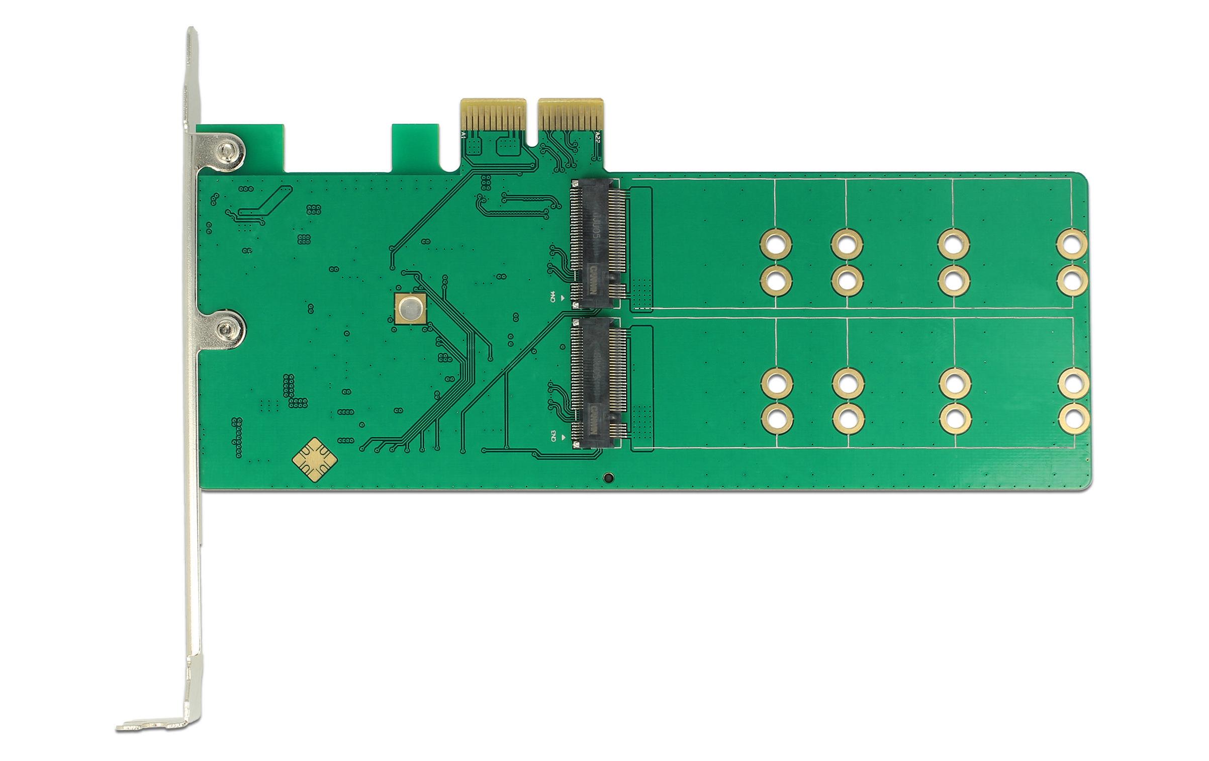 Host Bus Adapter 4 Port SATA Controller PCI-ex4 - M.2PCI Express Karte mit vier M.2 Slots