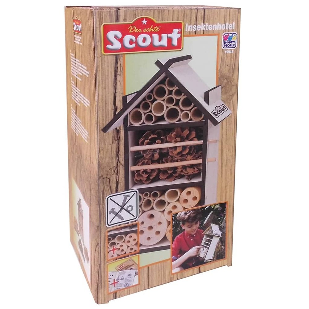 Hôtel à insectes 9,5x16x28 cm bois