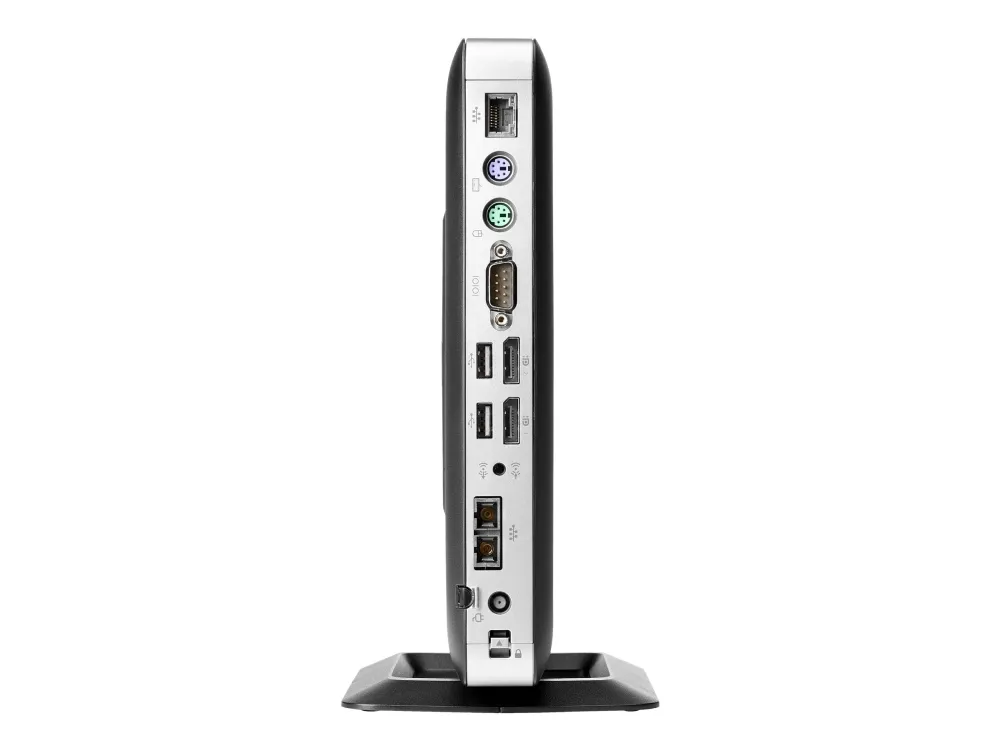 HP t630 - Tynd klient - tower - 1 x GX-420GI op til 2.2 GHz - RAM 4 GB - flash 32 GB - Radeon R7E - Gigabit Ethernet - Bluetooth, 802.11a/b/g/n/ac - Win Embedded Standard 7E 32-bit - skærm: ingen - tastatur: dansk - TAA-kompatibel