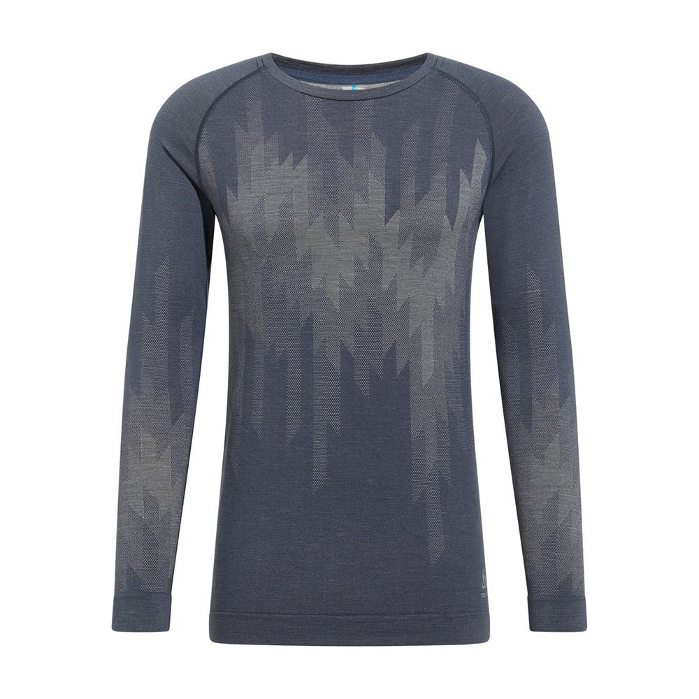 Odlo KINSHIP PERFORMANCE WOOL WARM 200 - Sous-couche Homme india ink melange