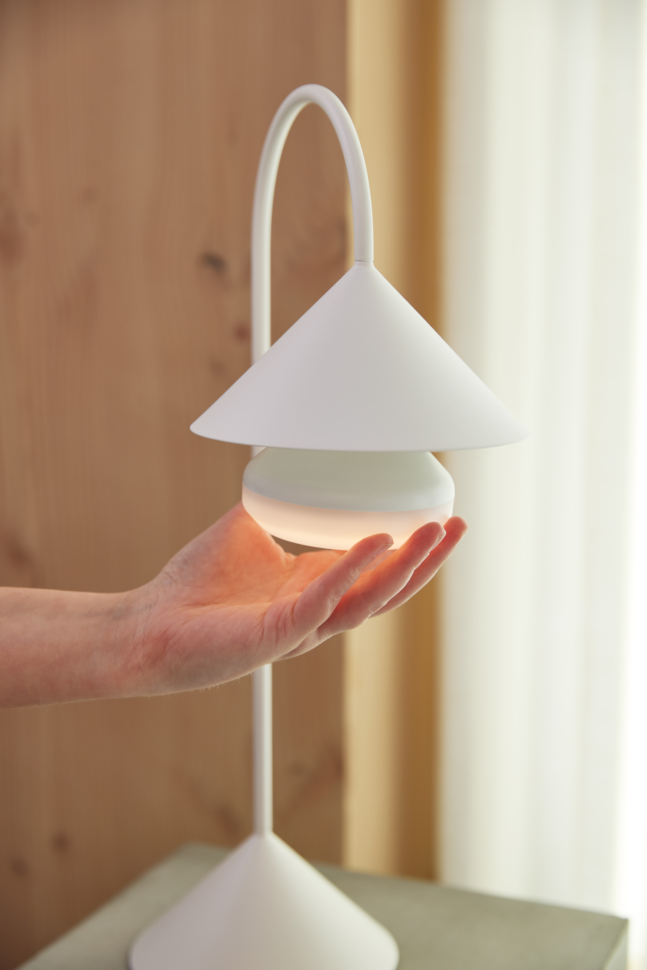 Tafellamp Grasp white