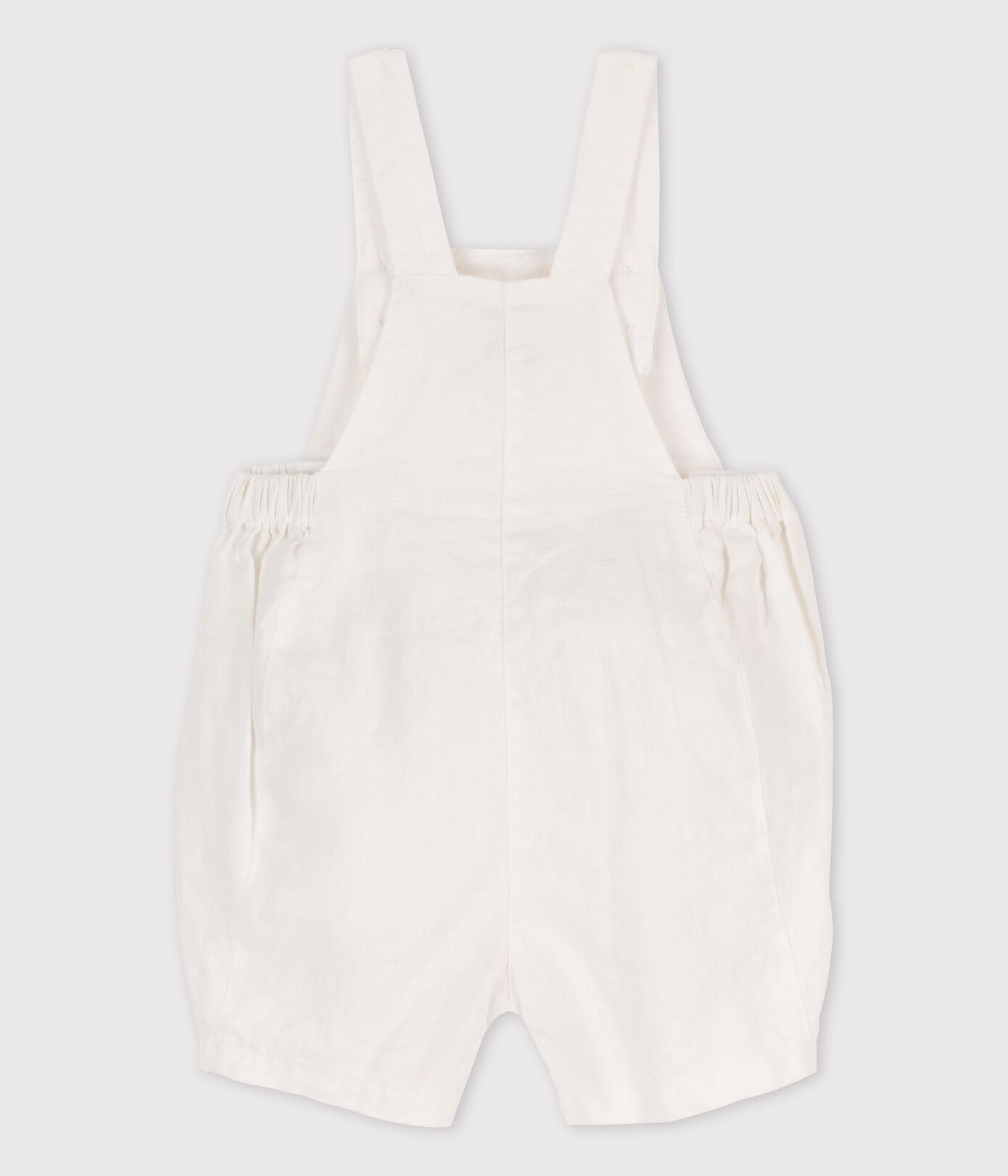Salopette courte bébé en lin