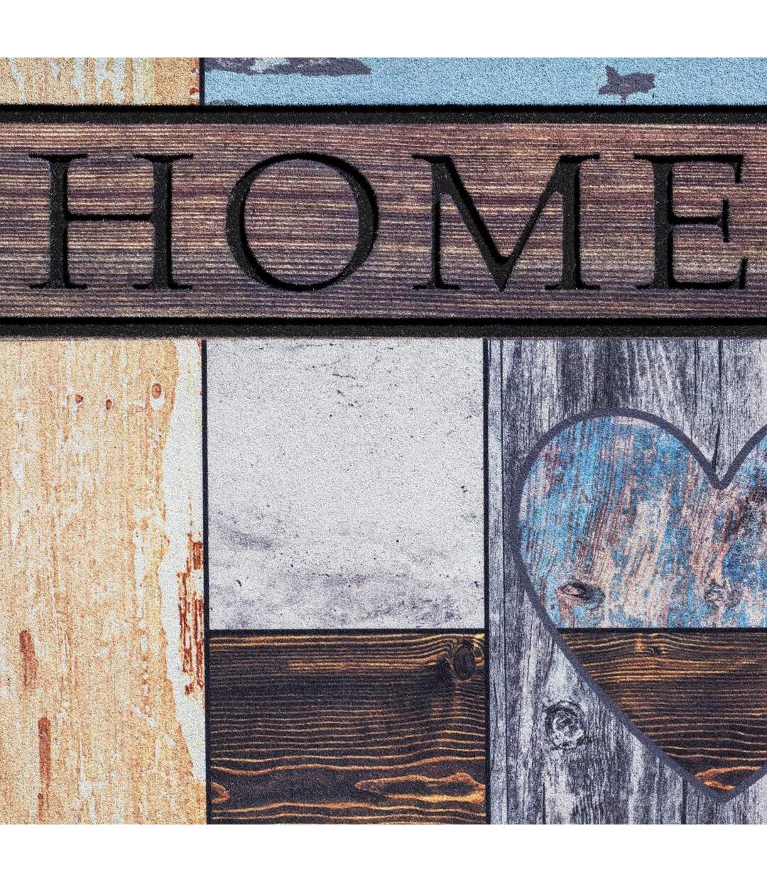 Paillasson HOME Multicolore 45x75 en caoutchouc idéal pour une entrée