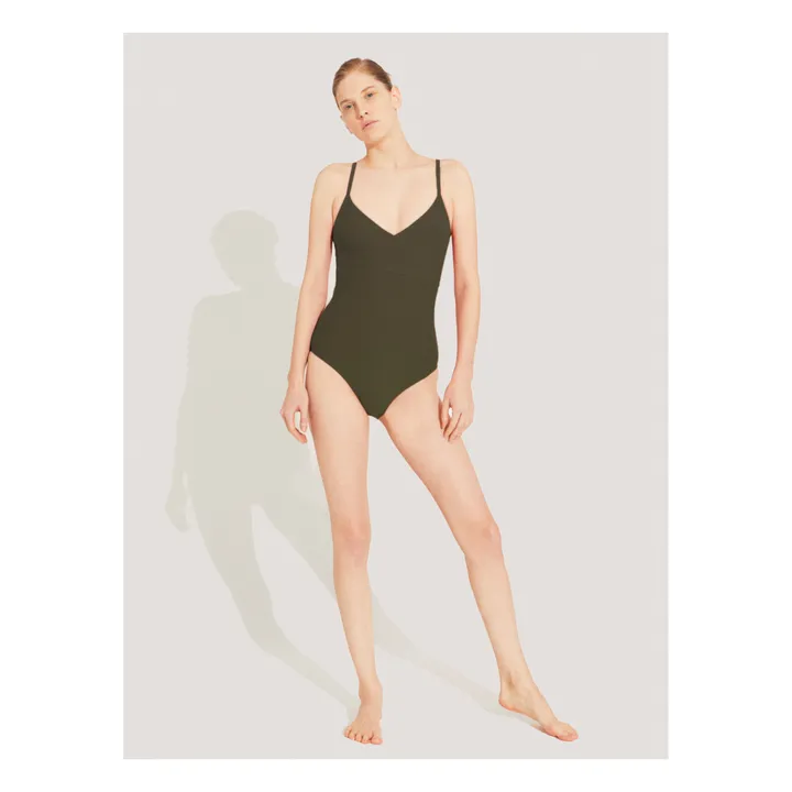 Re.Sea Maillot 1 Pièce Longitude 14 | Vert kaki