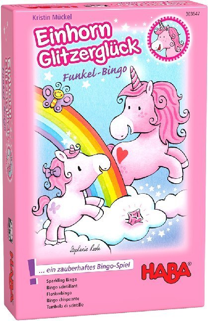 Einhorn Glitzerglück - Funkel-Bingo (Kinderspiel)