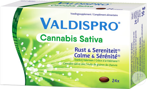 Valdispro Cannabis Sativa Complément Alimentaire Calme Et Sérénité 24 Capsules