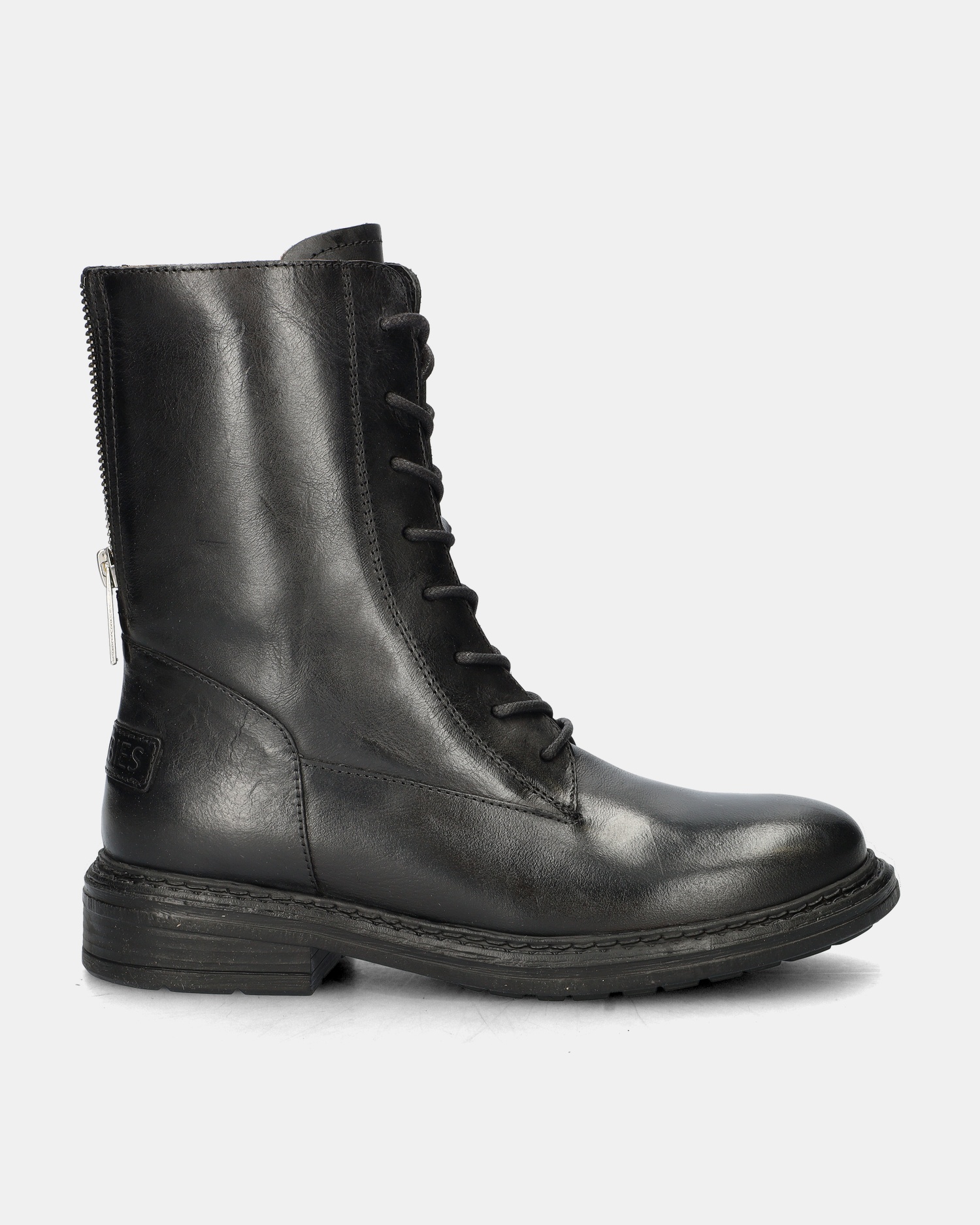 Shabbies Amsterdam Lacey Veterboots  - zwart