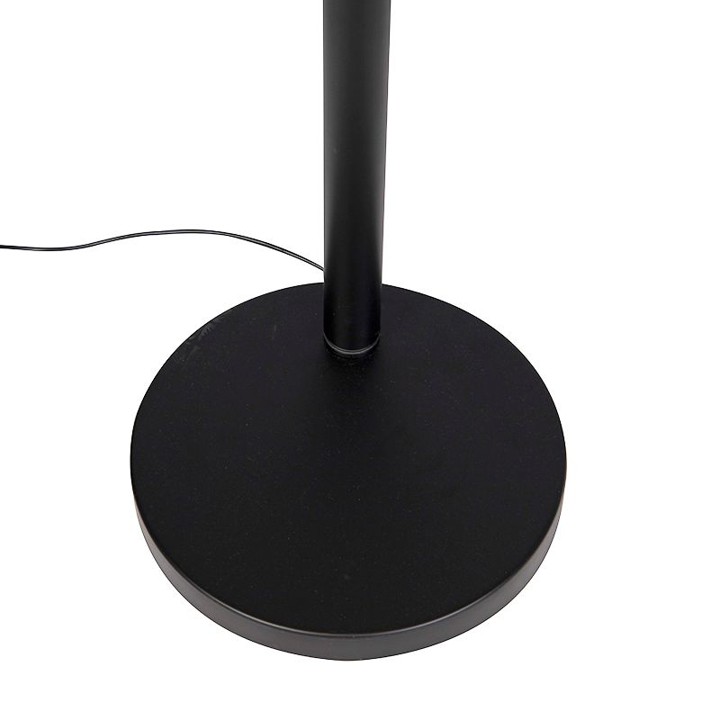 Design vloerlamp zwart 5-lichts - Sixties